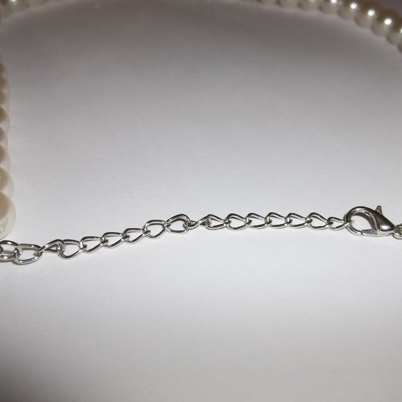 Pre-owned Missing Some Stones, Necklace, Pearl Necklace, Cream Necklace, 7872 - Picture 4 of 6